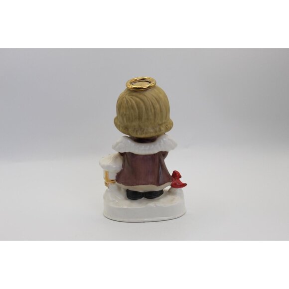 Girl December Birthday Figurine | Napco Japan 1950s | Christmas Carol Singer - Picture 2 of 8